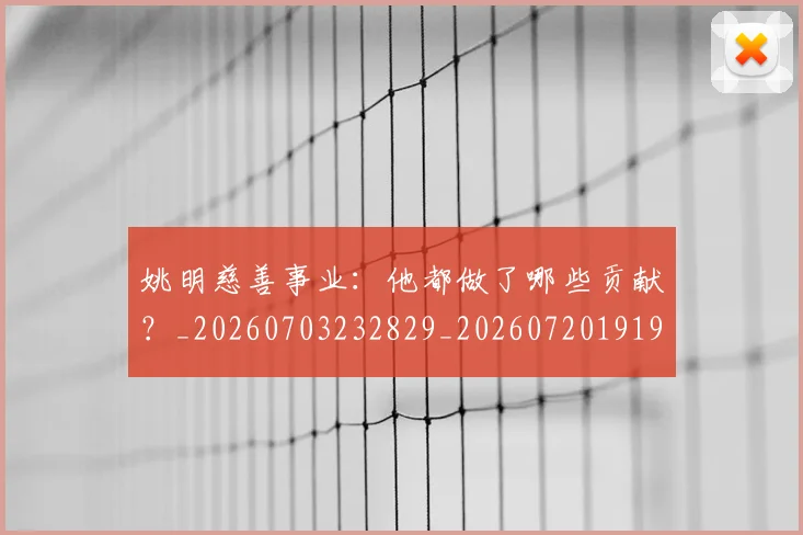 姚明慈善事业：他都做了哪些贡献？_20260703232829_20260720191957